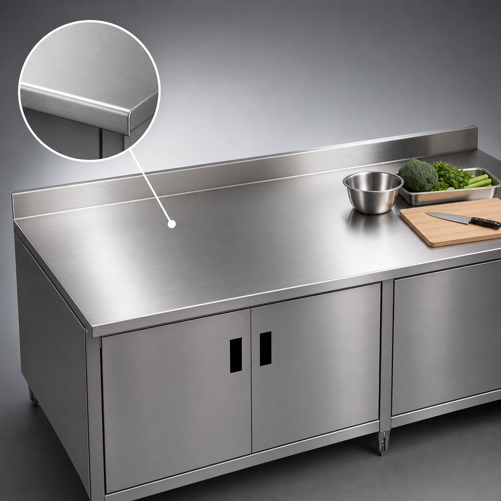 16-Gauge 304 Stainless Steel Top
