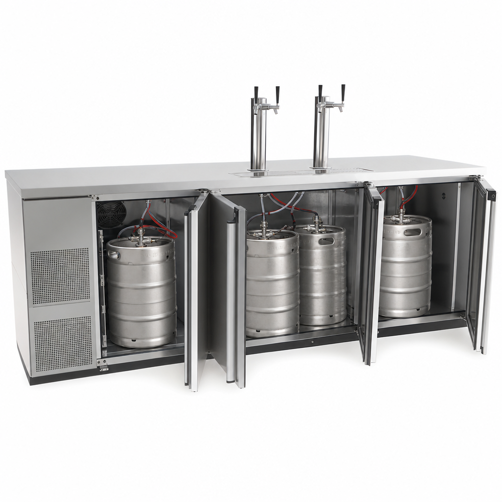 Three-Section 5-Keg Cabinet