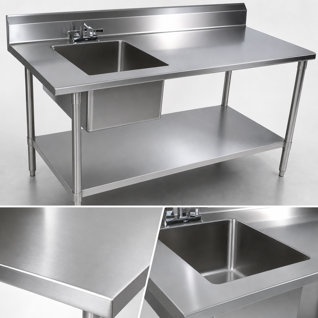 18-Gauge 300-Series Stainless Steel Top
