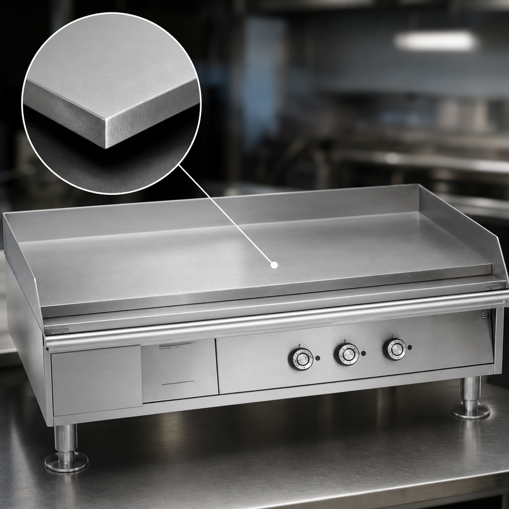 1-Inch Polished Griddle Plate