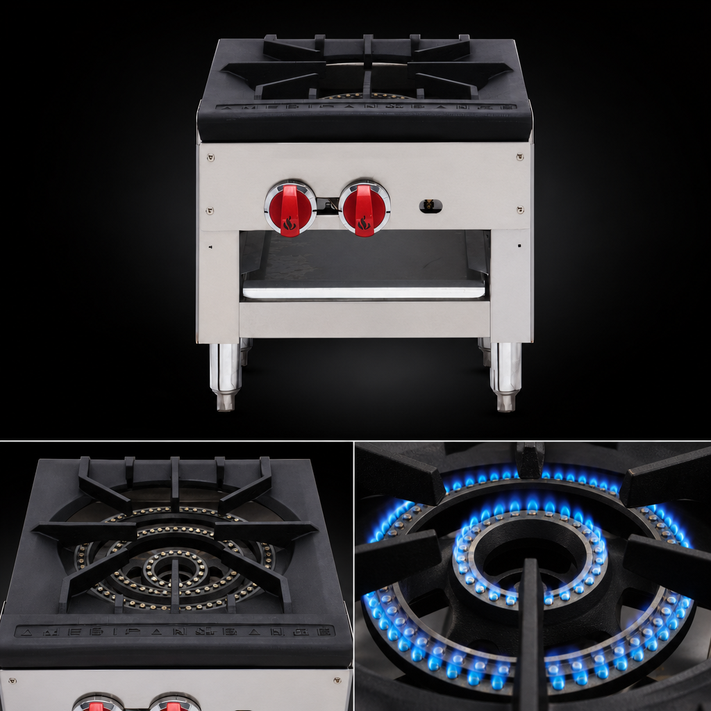 Dual 3-Ring Cast Iron Burners
