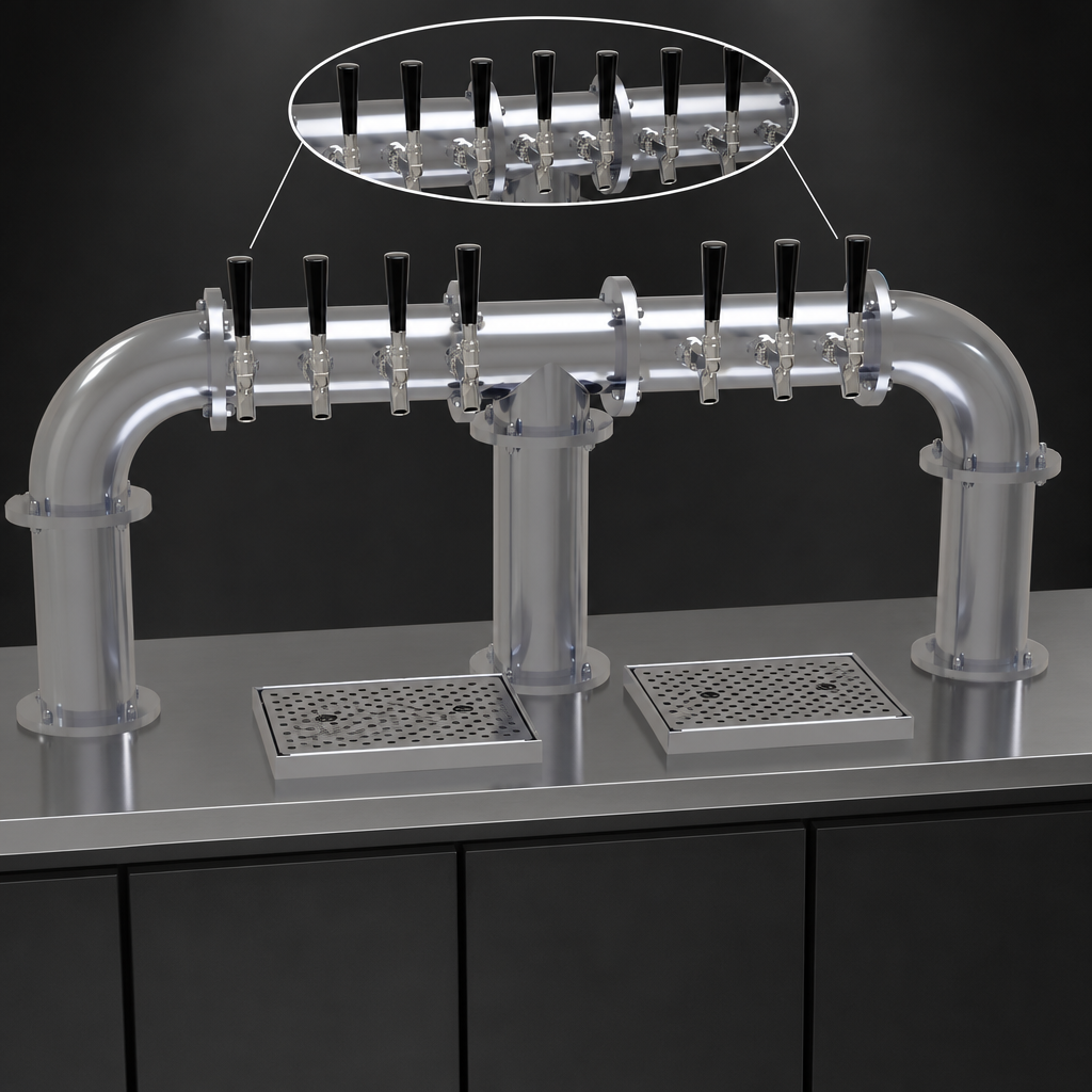 Six-Faucet Configuration