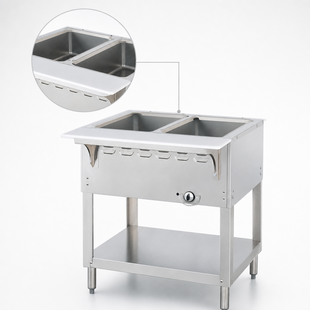 Two Pan-Size Open Water Bath