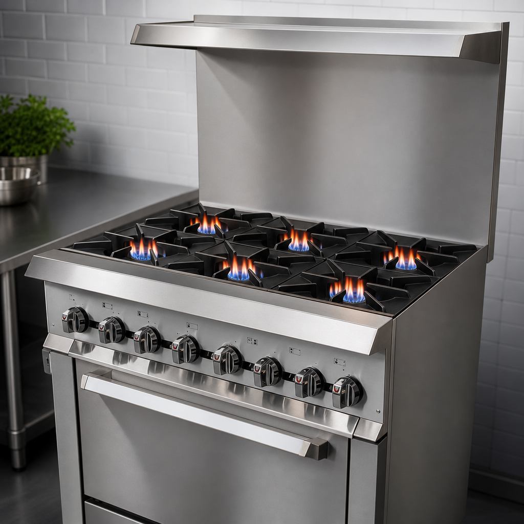 Six Open Burners