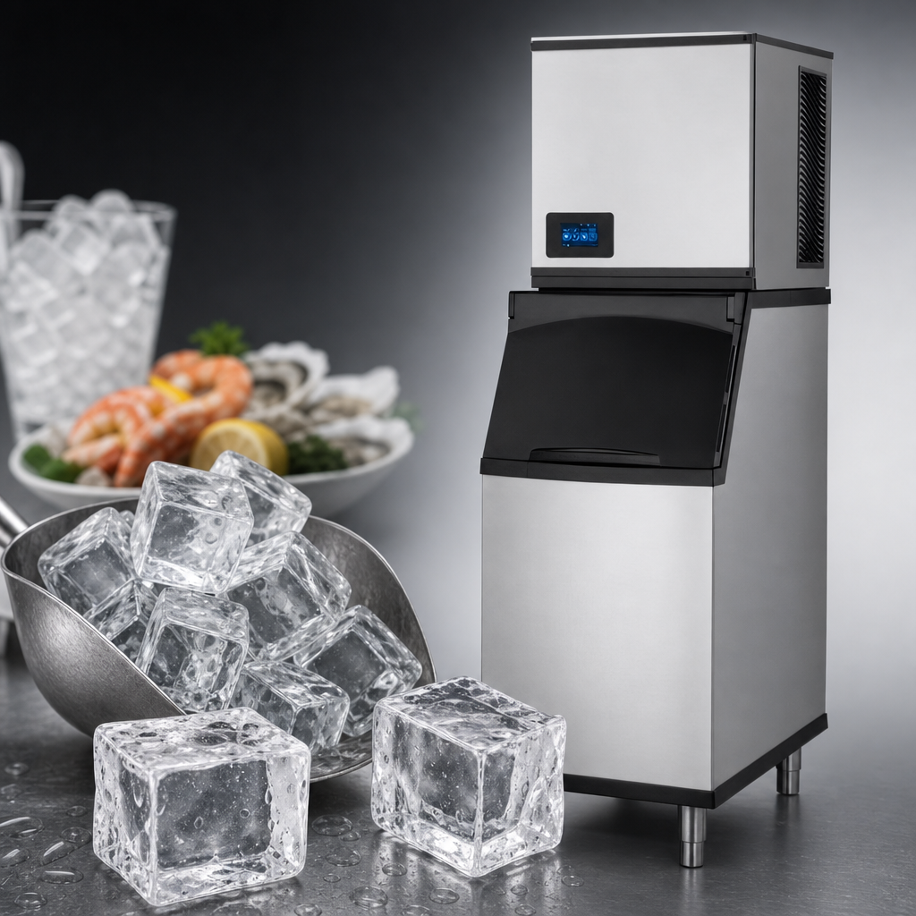 Full Size Dice Cube Ice Production