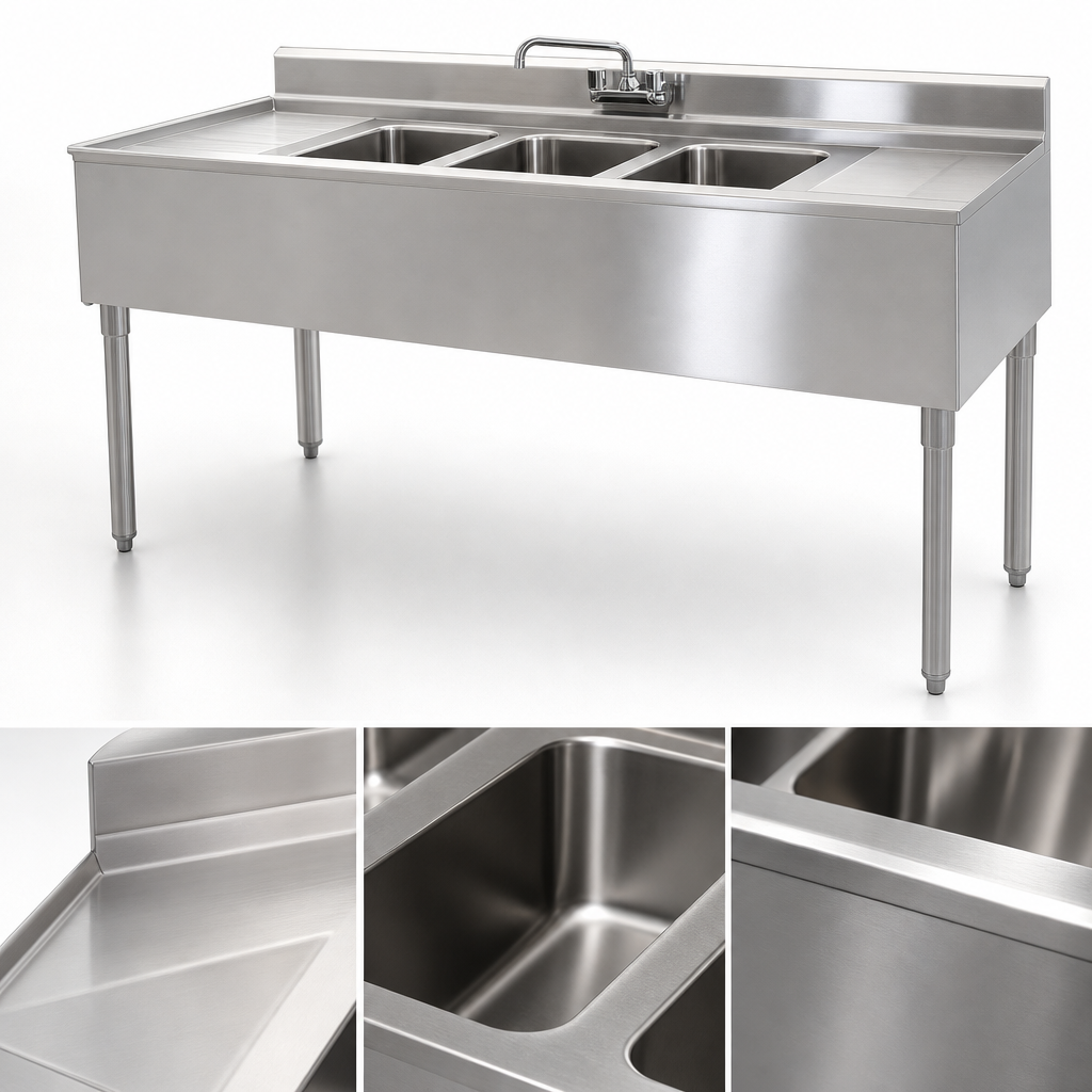 304 Stainless Steel Work Surfaces