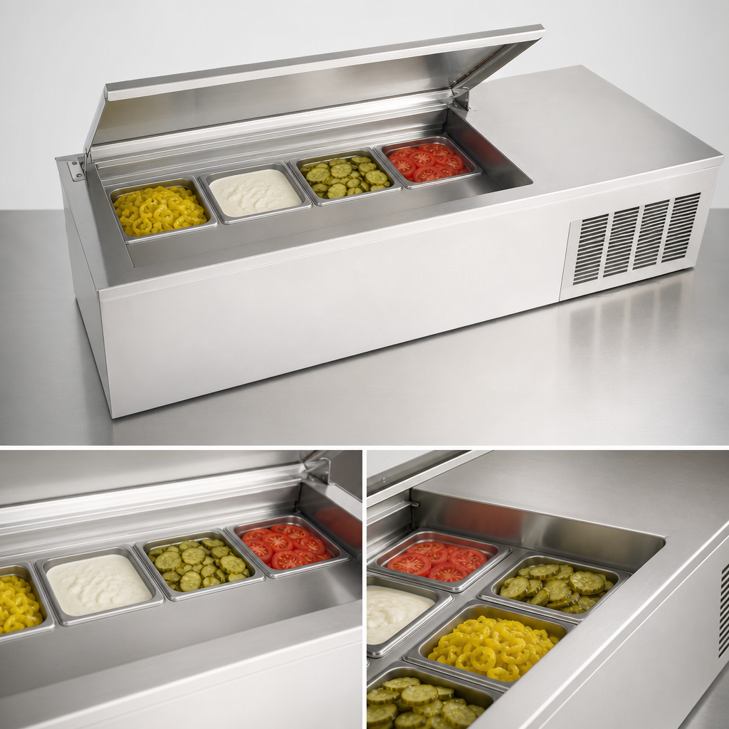 Four 1/3-Size Pan Capacity