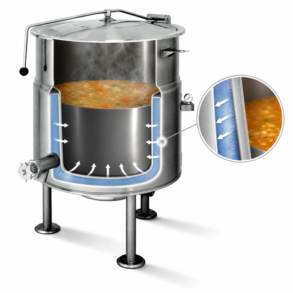2/3 Steam-Jacketed Cooking