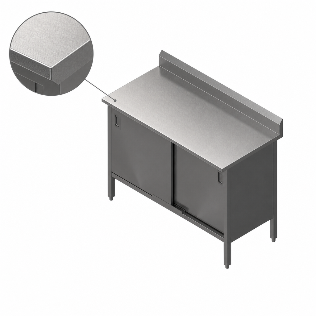16-Gauge Stainless Steel Top