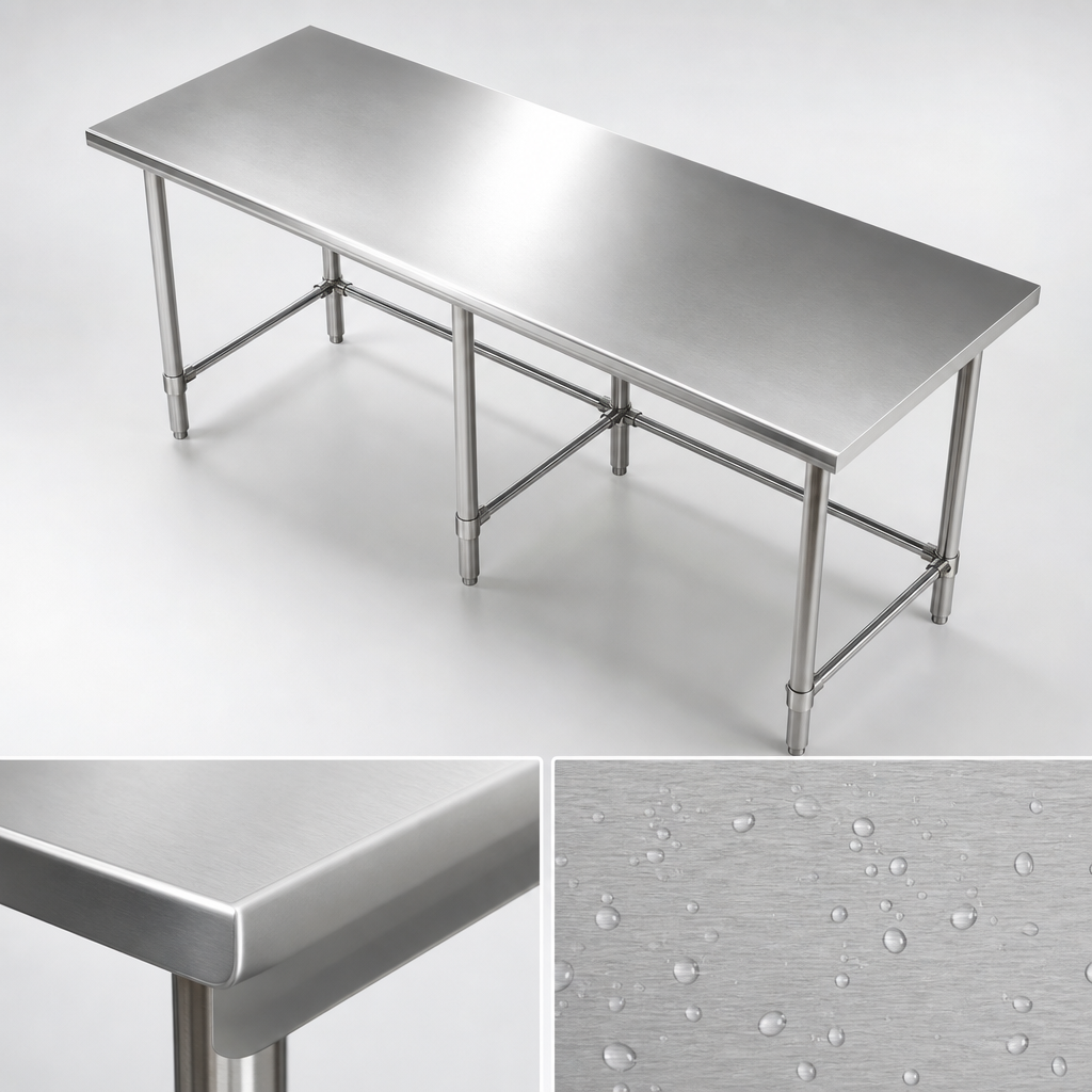 Reinforced Stainless Steel Top