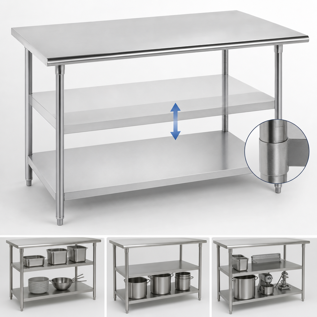18-Gauge Adjustable Undershelf