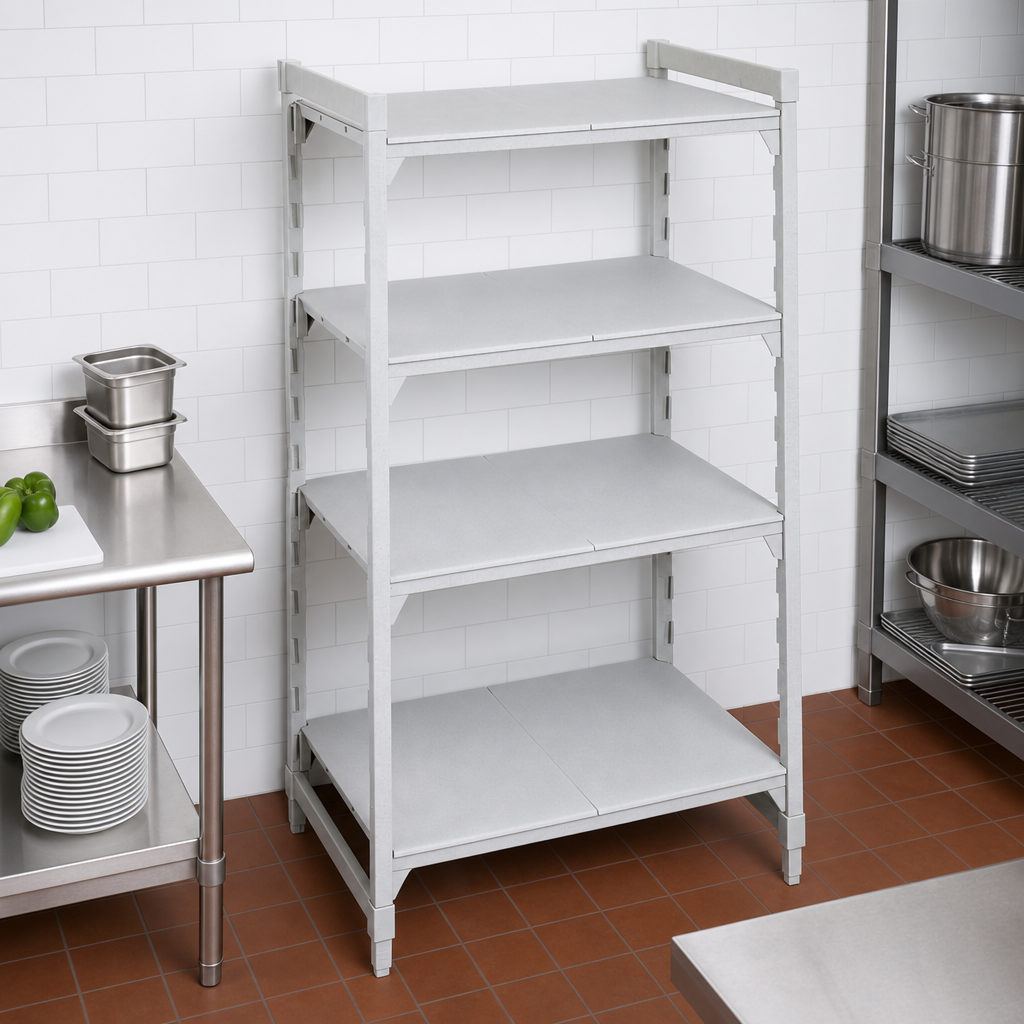 Four Solid Shelf Plates