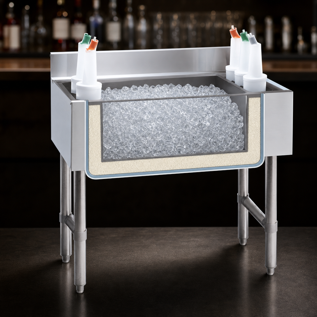 Insulated 16-Inch Deep Ice Bin