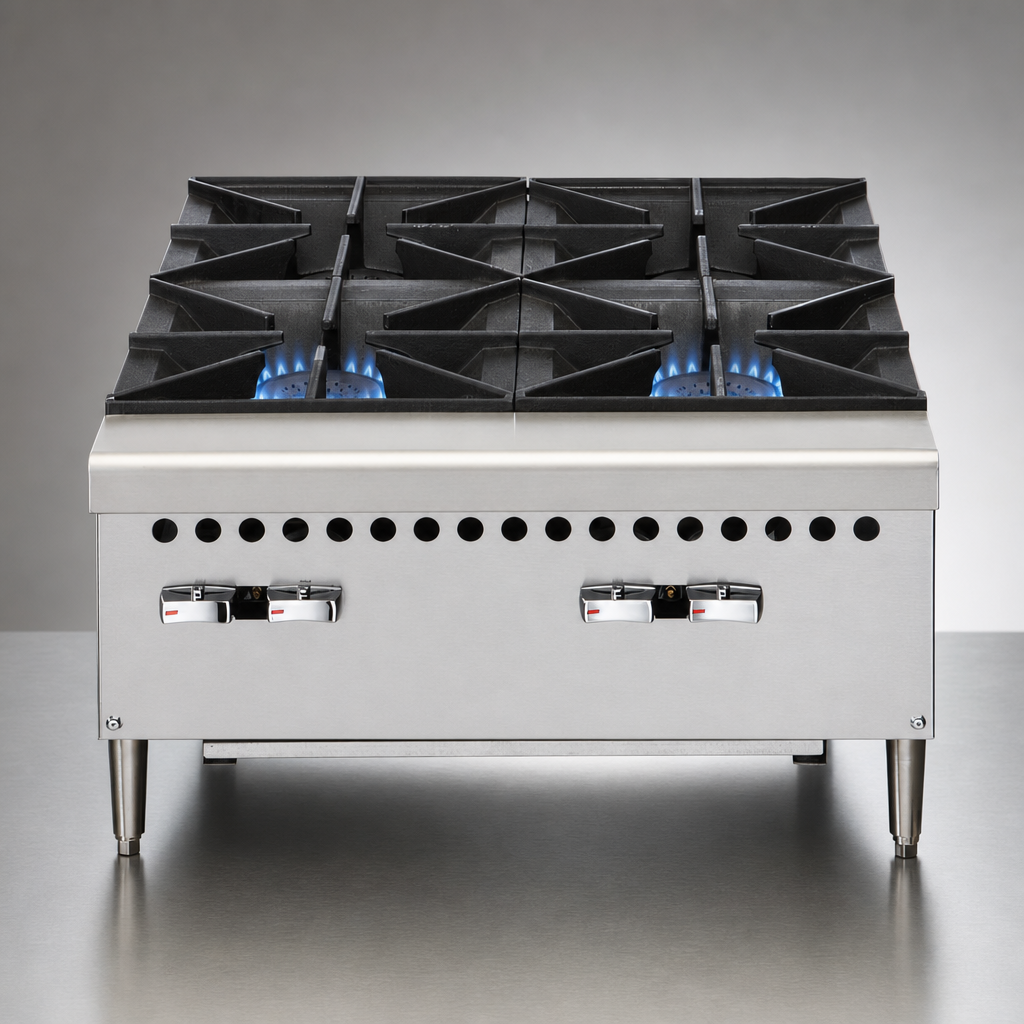 Two Open Burners