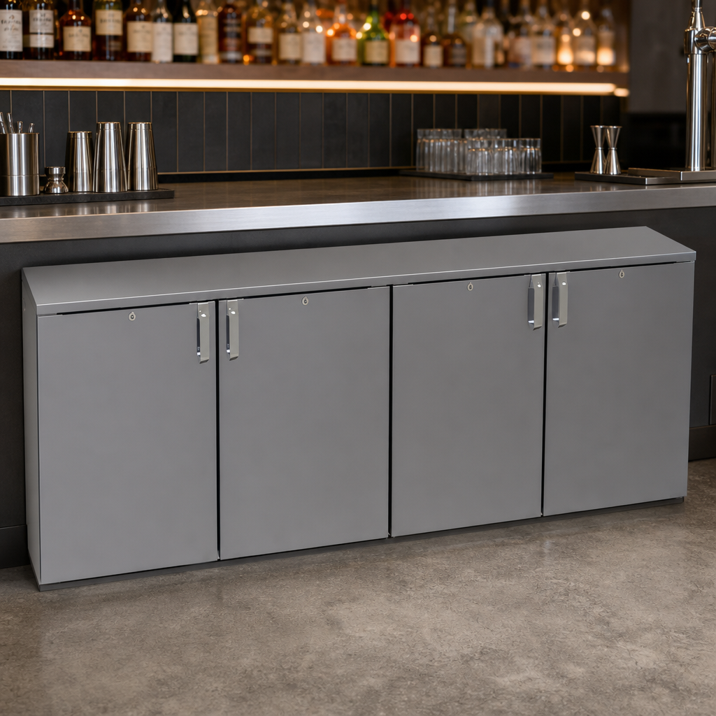 Four-Section Low-Profile Cabinet