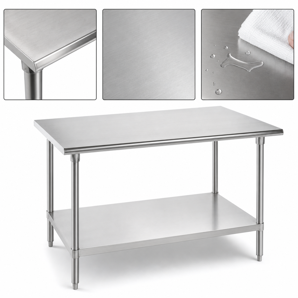 14-Gauge 304 Stainless Steel Top