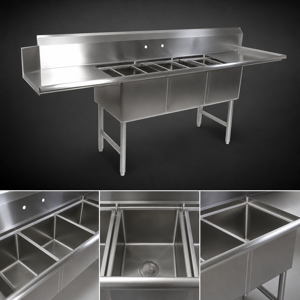 Triple Compartment Basin