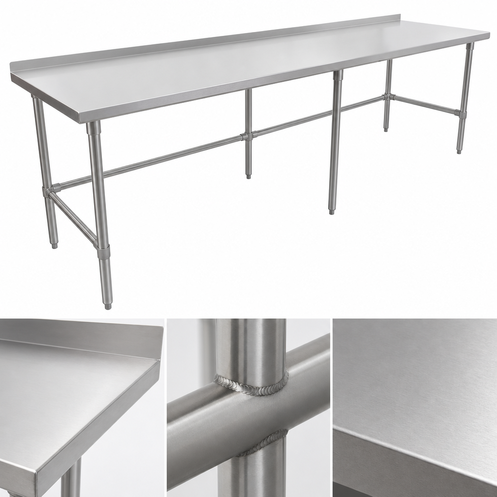 16-Gauge Stainless Steel Top