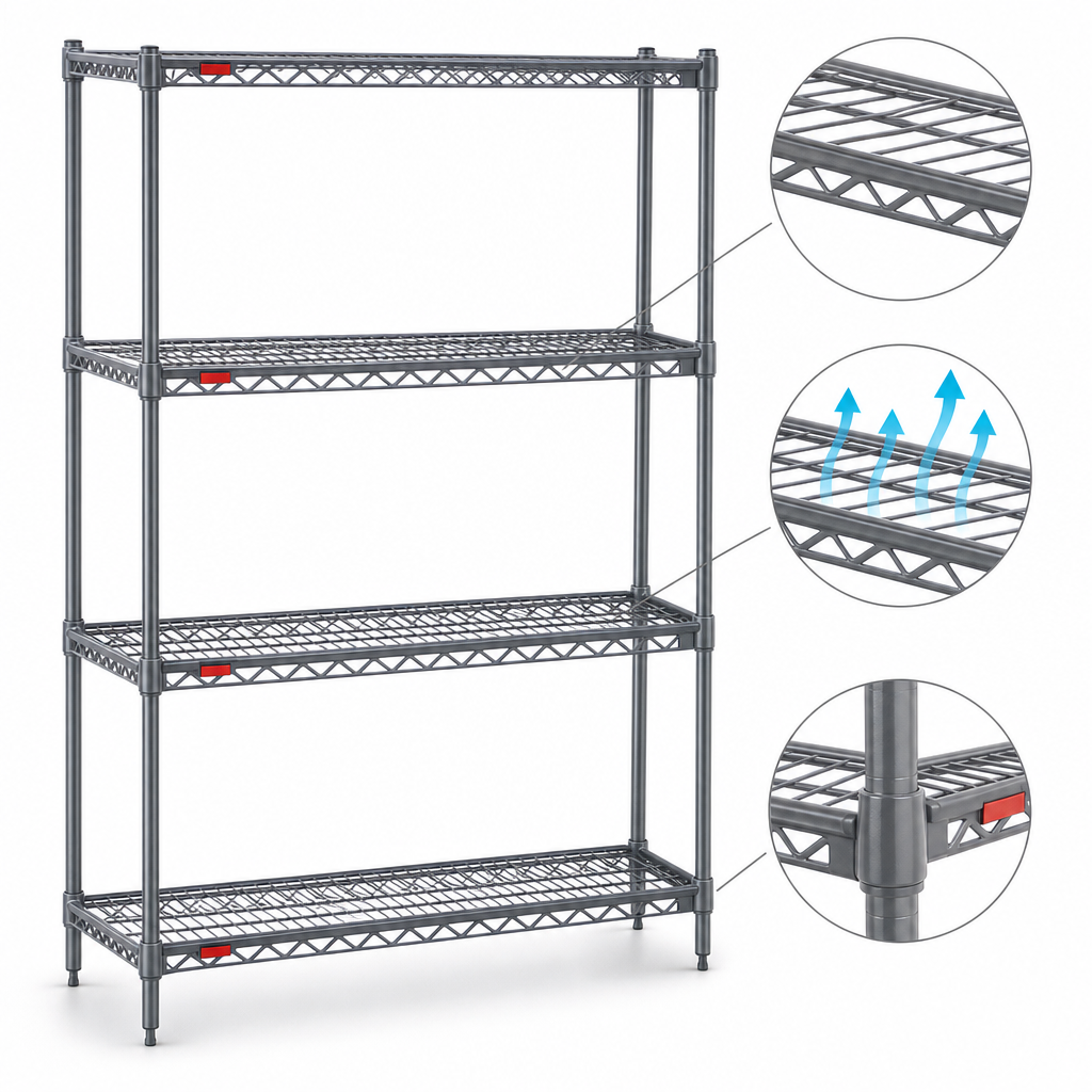 QuadTruss® Wire Shelf Design