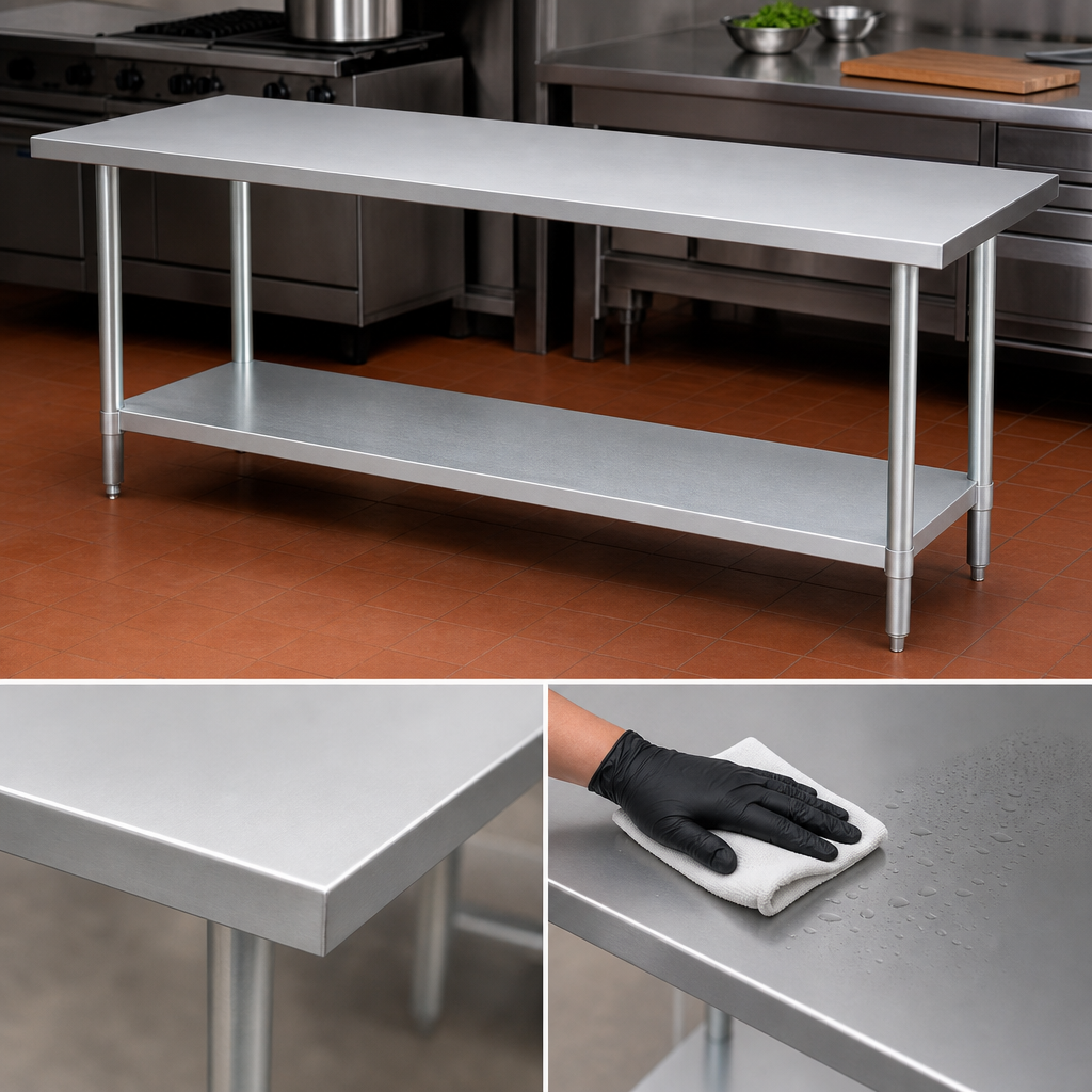 14-Gauge Stainless Steel Top