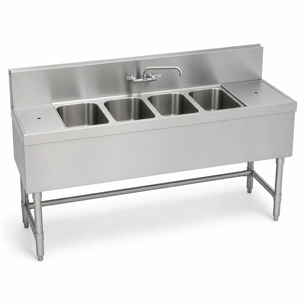 Four Sink Compartments