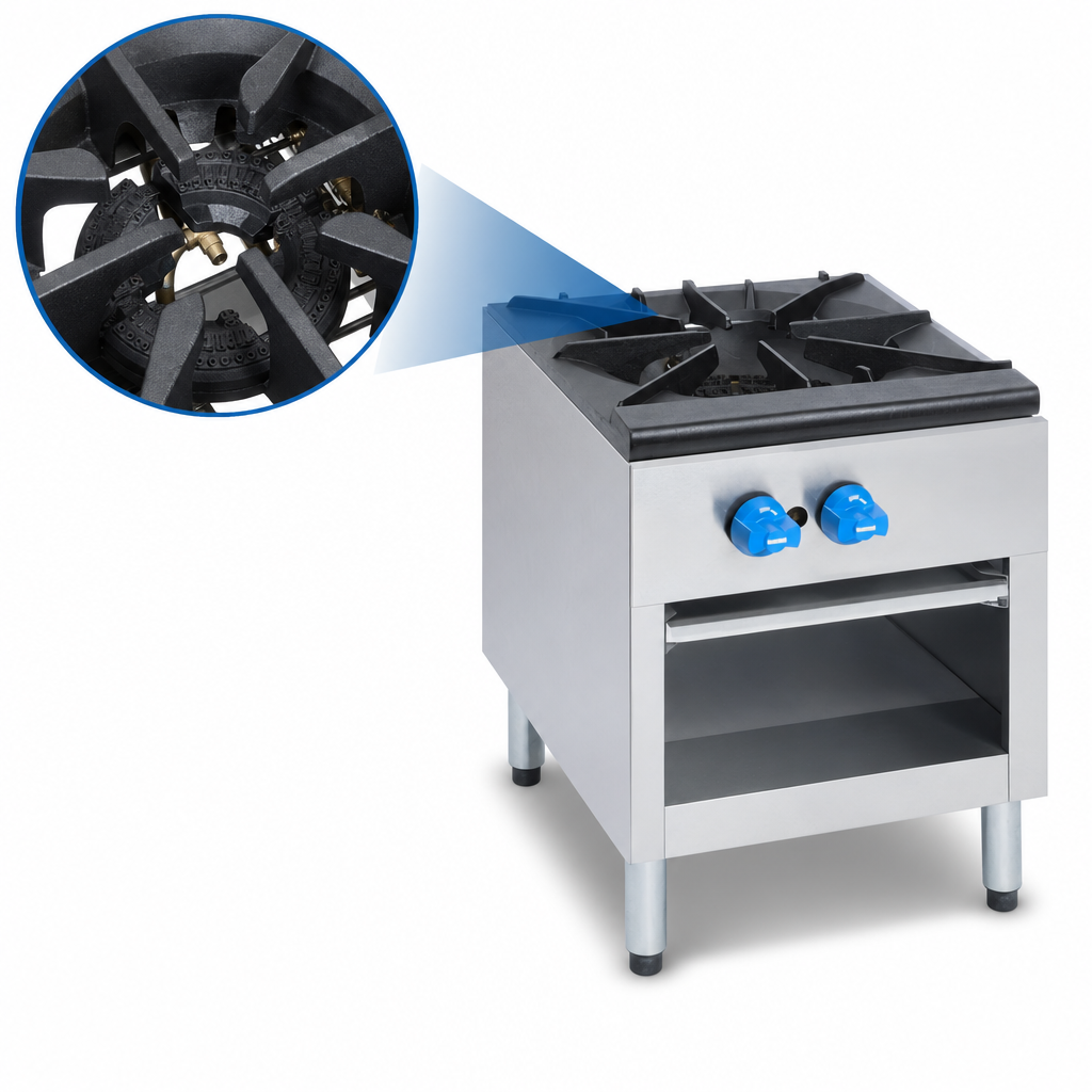 Double Venturi Cast Iron Burner