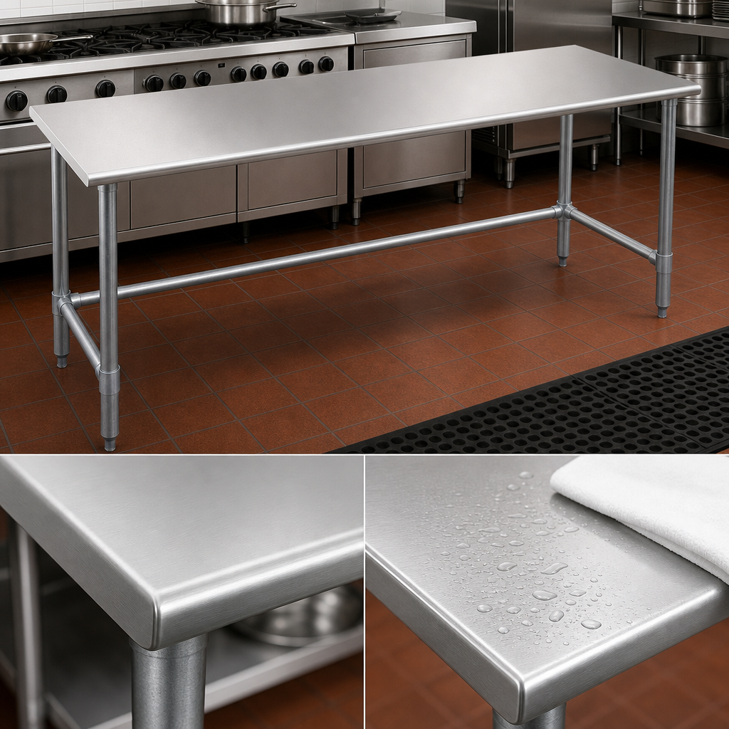 14-Gauge 304 Stainless Steel Top