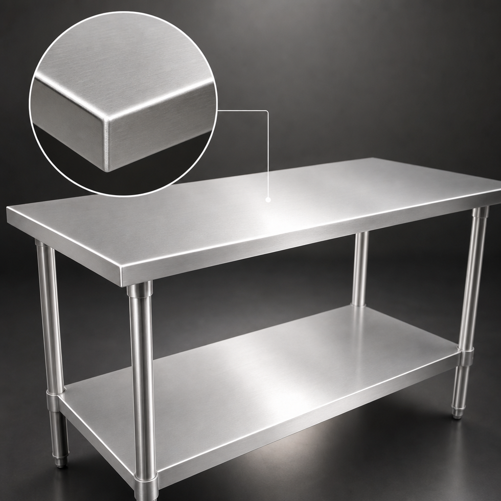 16-Gauge Stainless Steel Top