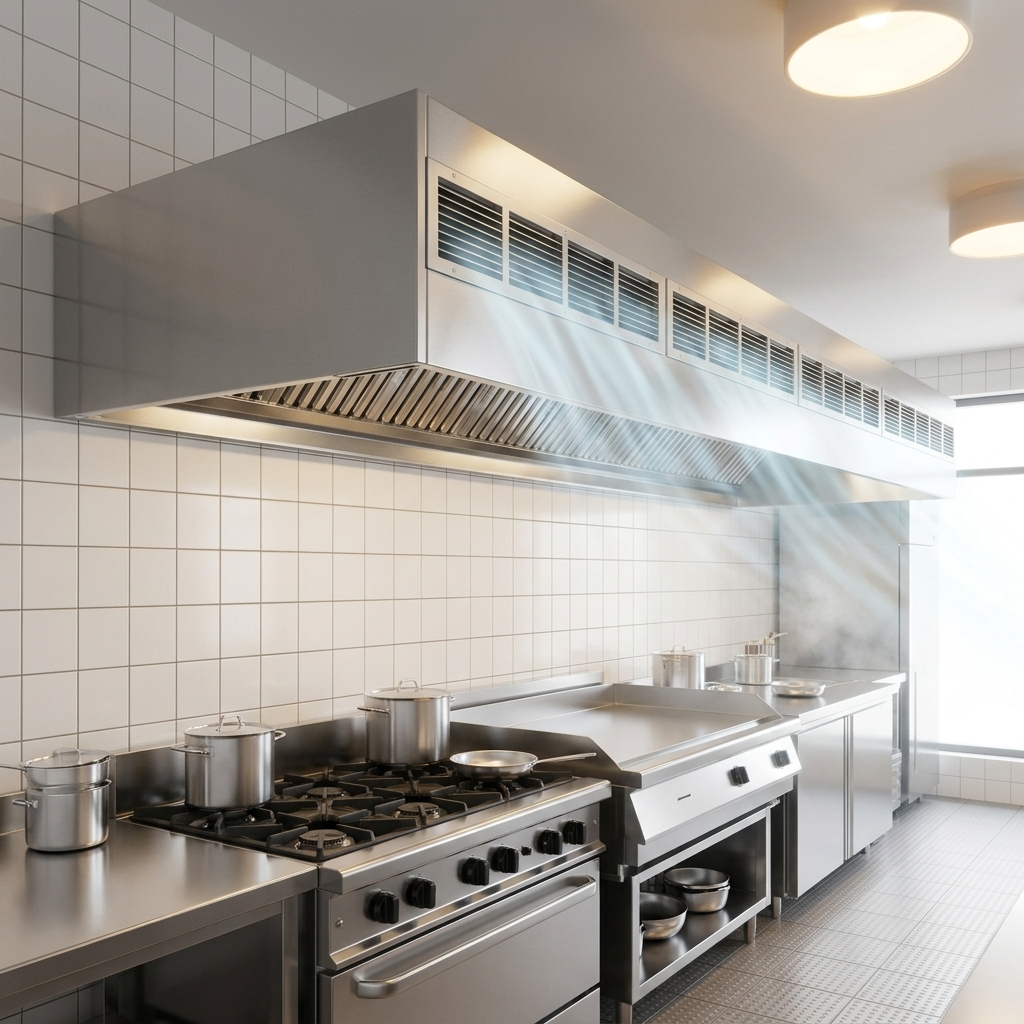 Experience optimal air balance in your kitchen with this hood's innovative front discharge make-up air system.