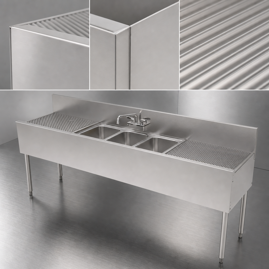 18-Gauge Stainless Steel Construction