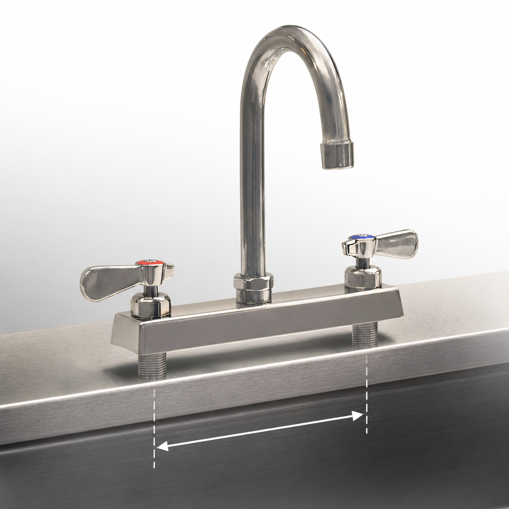 8-Inch Deck-Mount Centers