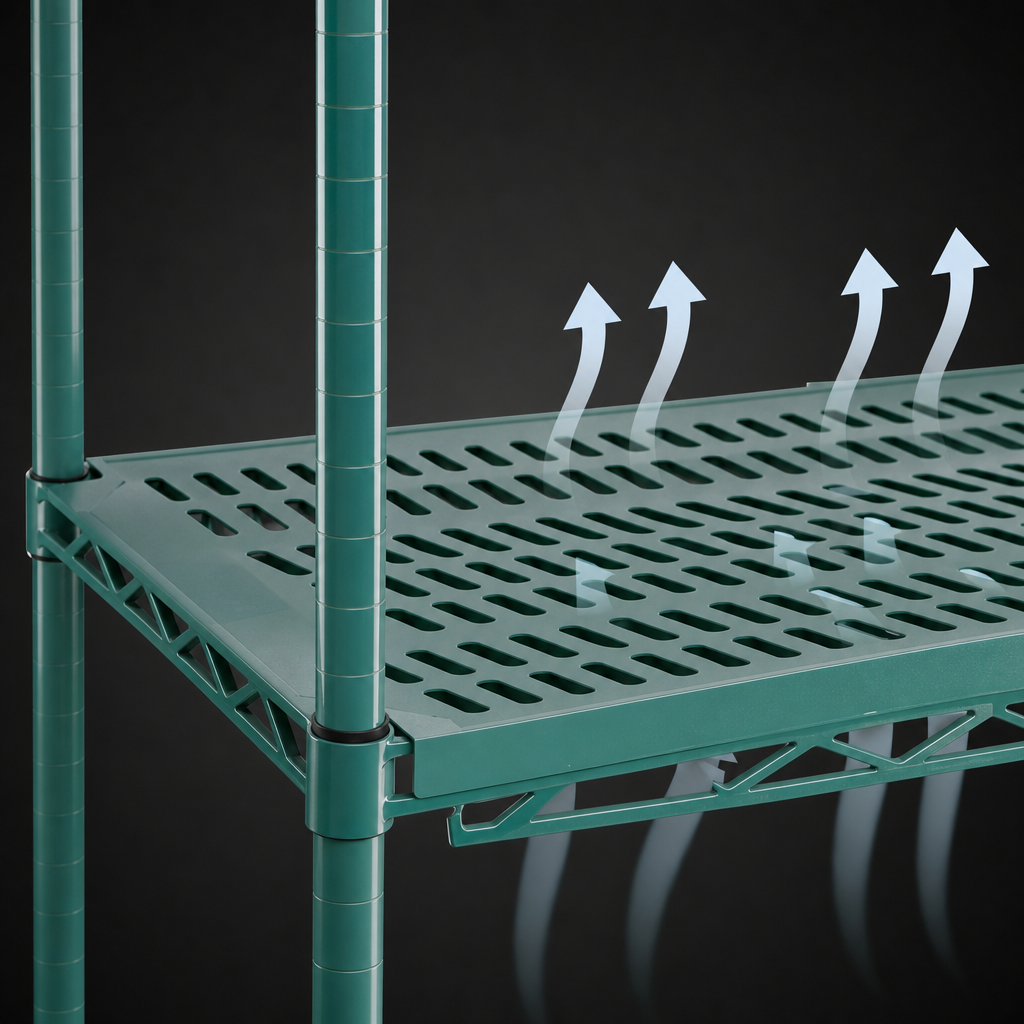 Louvered Shelf Surface