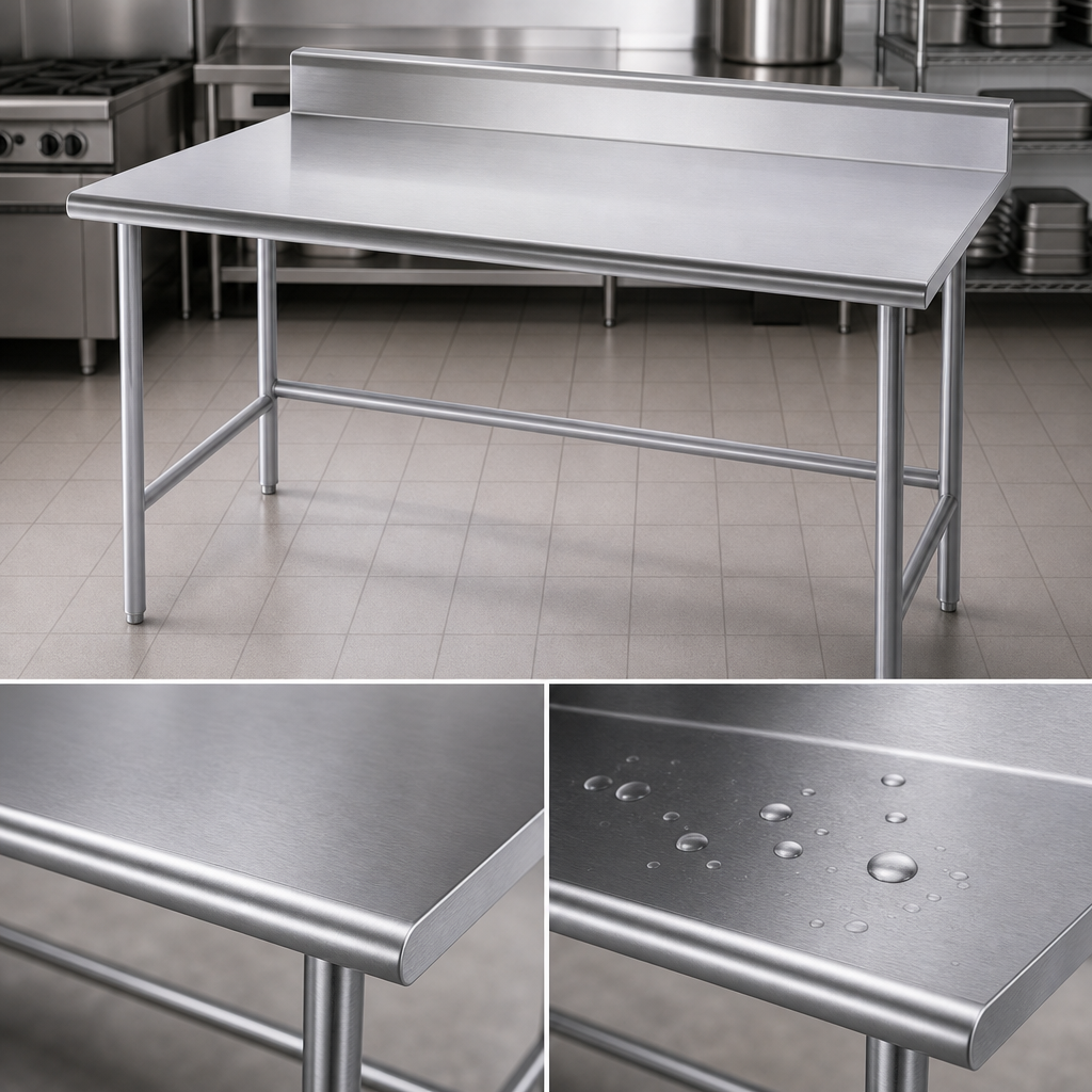 14-Gauge 304 Stainless Steel Top