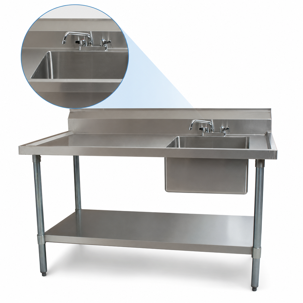 Right-Side Prep Sink