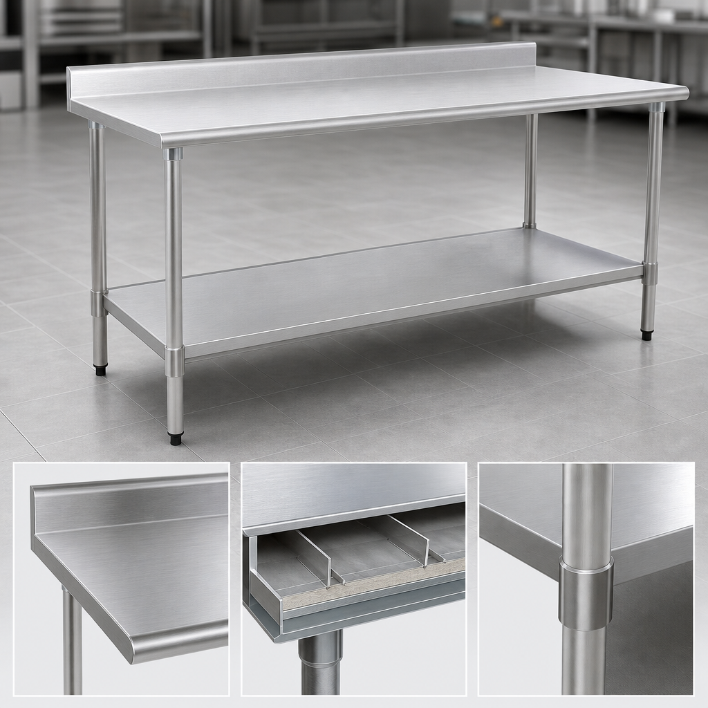 16-Gauge 300 Series Stainless Steel Top