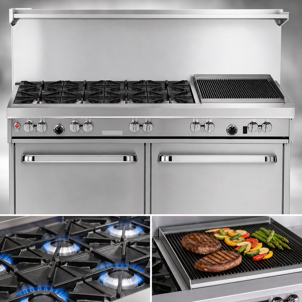 Six Non-Clog Burners