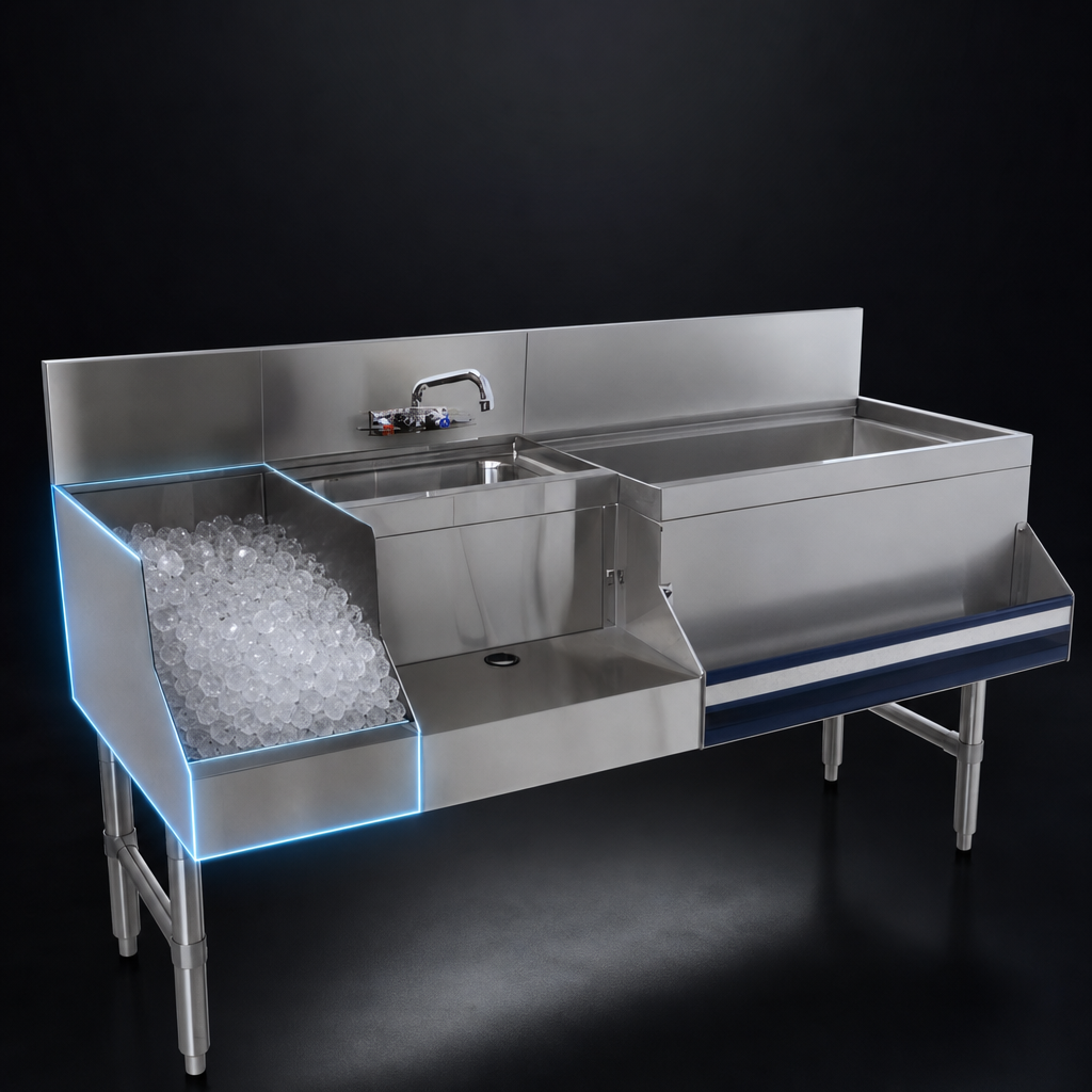 Left-Side Insulated Ice Bin