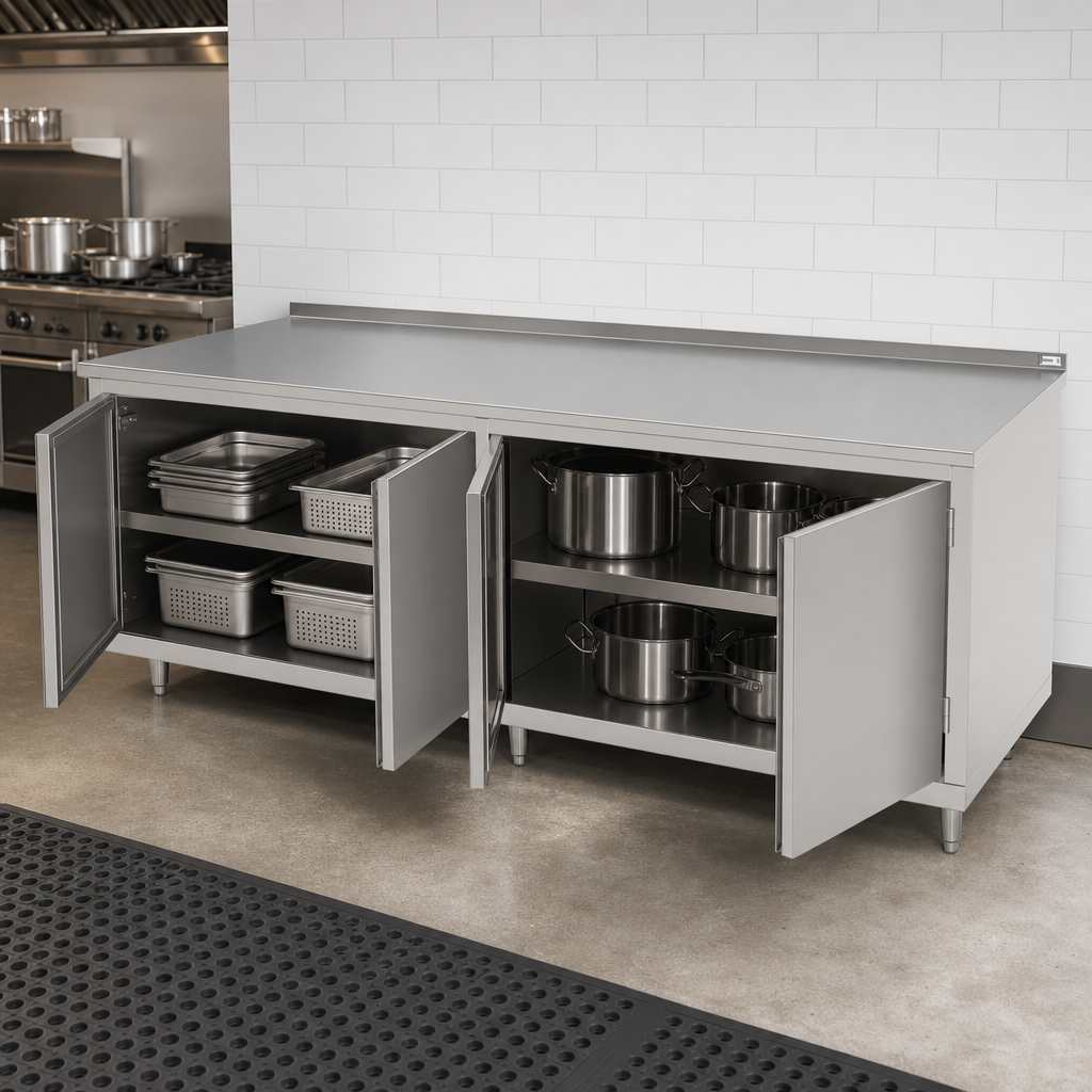 Cabinet Base with Hinged Doors