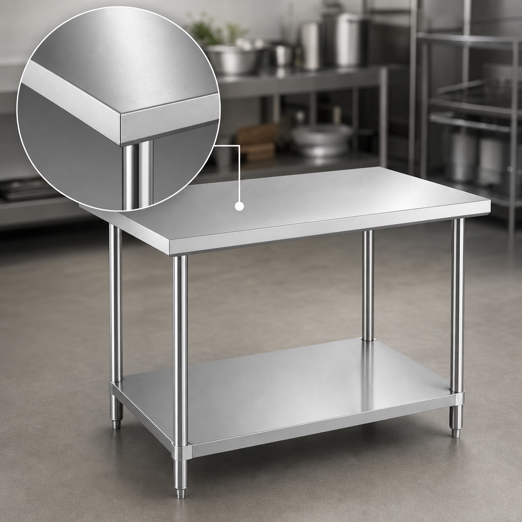18-Gauge Stainless Steel Top