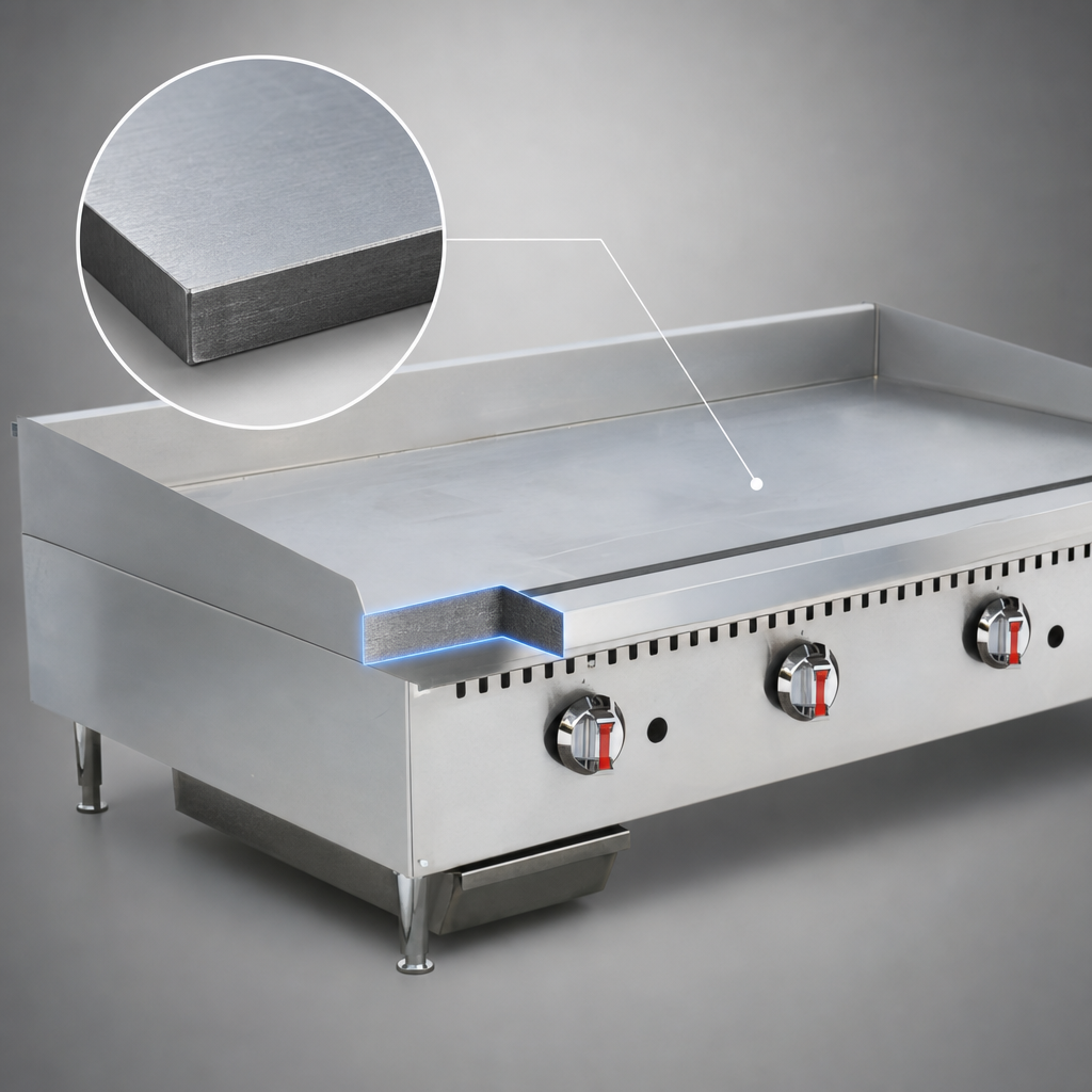 3/4-Inch Heavy-Duty Steel Griddle Plate