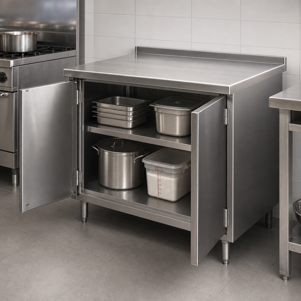 Cabinet Base with Hinged Doors