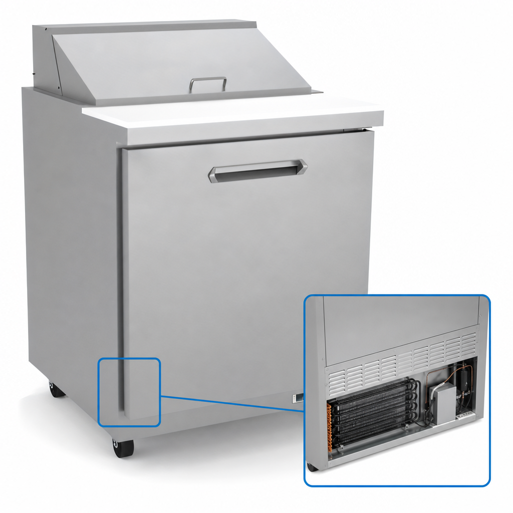 Rear Bottom-Mounted Self-Contained Refrigeration