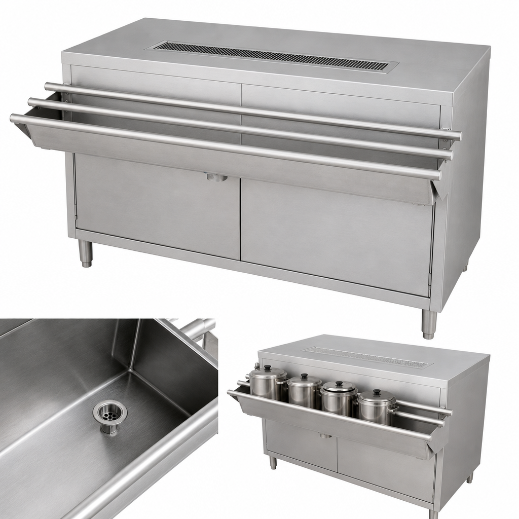 Cashier-Serve Urn Trough