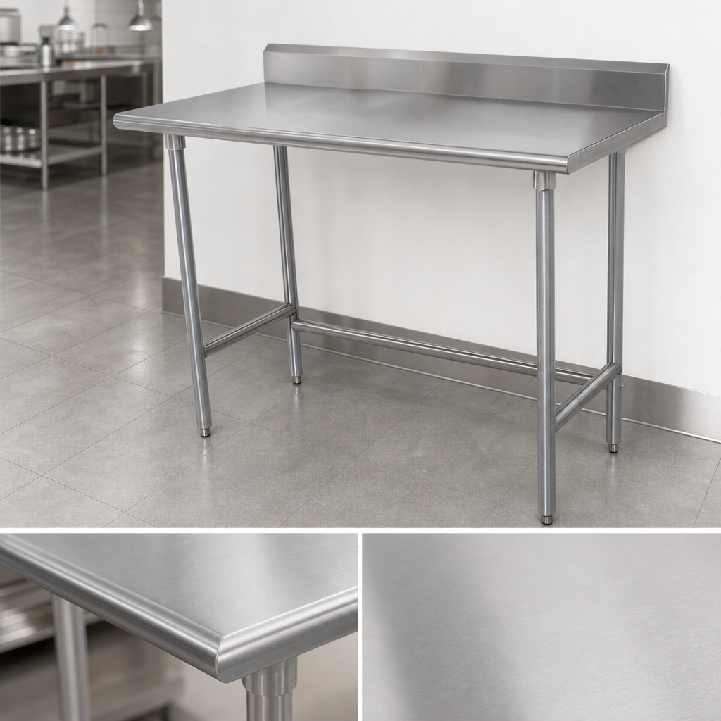 16-Gauge 304 Stainless Steel Top