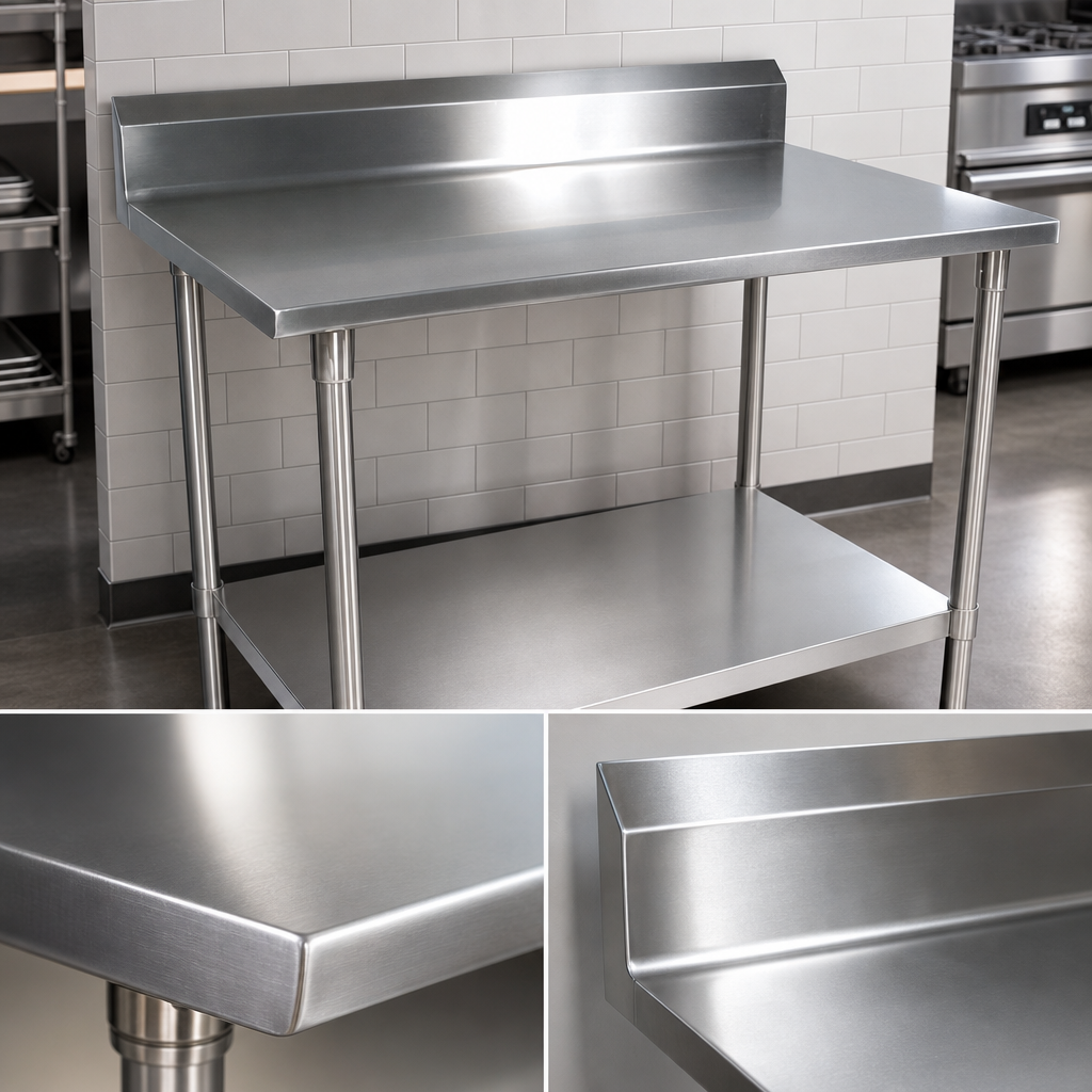 14-Gauge 300 Series Stainless Steel Top