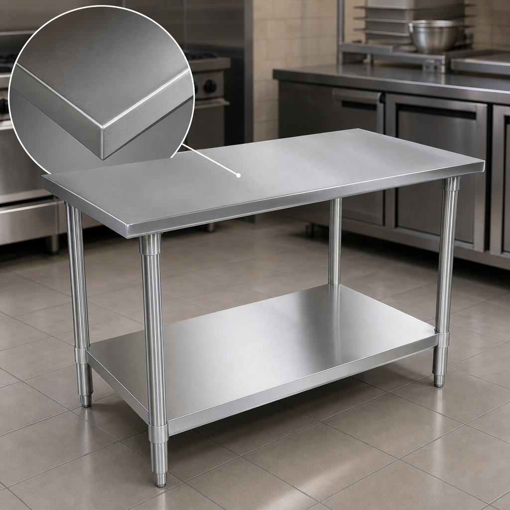 14-Gauge Stainless Steel Top