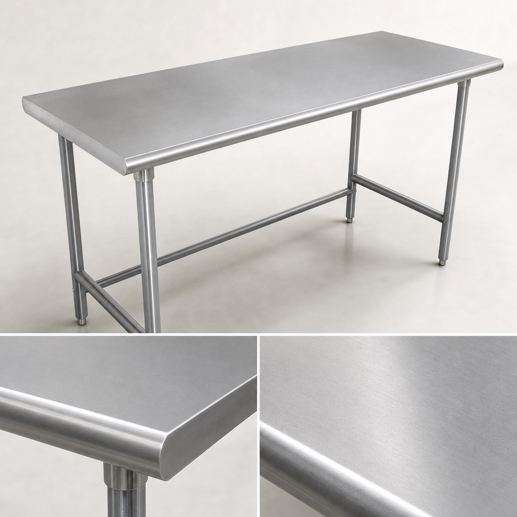 16-Gauge 304 Stainless Steel Top
