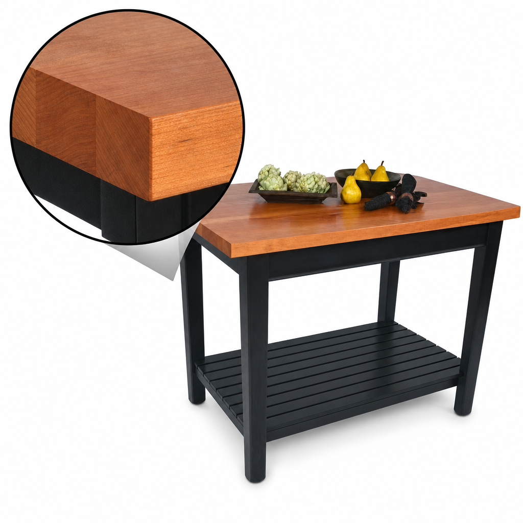 1-1/2-Inch Thick Edge Grain Top