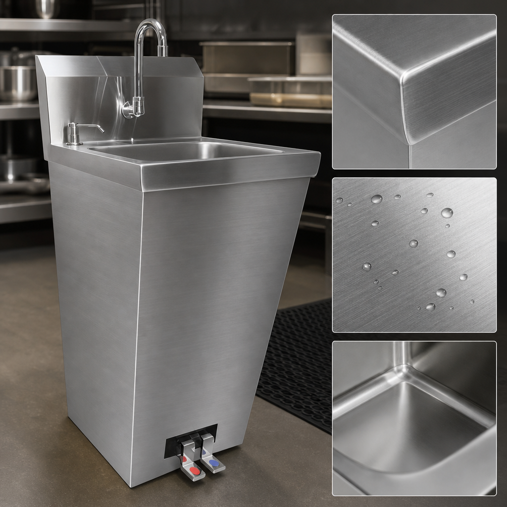18-Gauge 304 Stainless Steel Construction