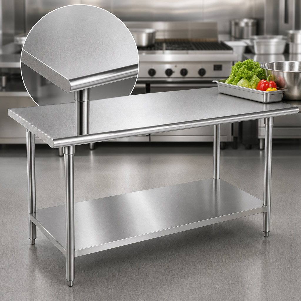 16-Gauge 304 Stainless Steel Top